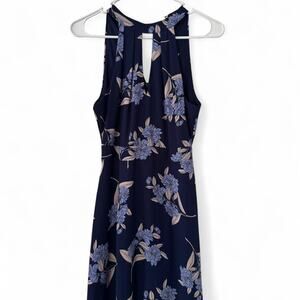 Express navy blue floral print